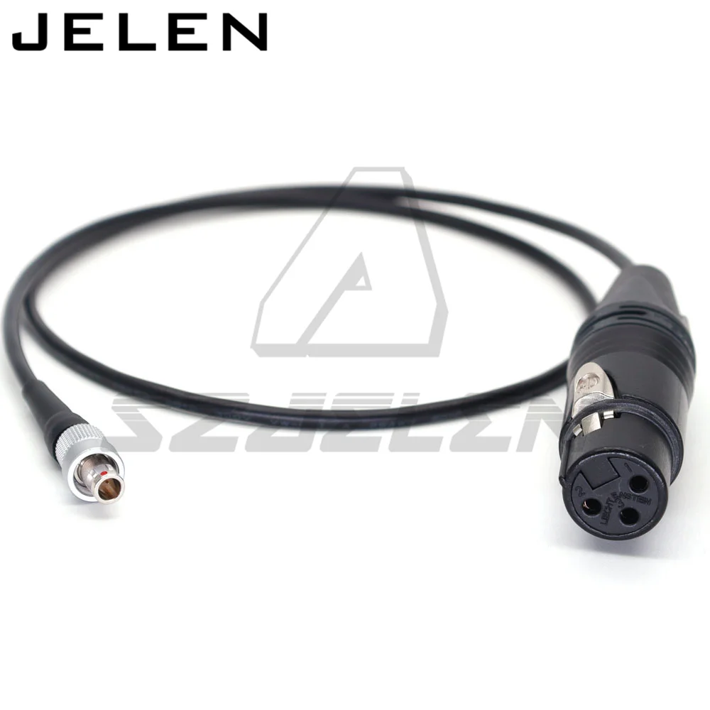 Sennheiser SK2000 Transmitter Audio Input,  Connector FVB 00 3 Pin Male Plug to XLR 3 Pin Female Cable