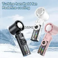 2025 Portable Handheld Fan 100-Speed Turbo Cooling, 4000mah Rechargeable, High Wind Outdoor Mini Fan with Adjustable Airflow