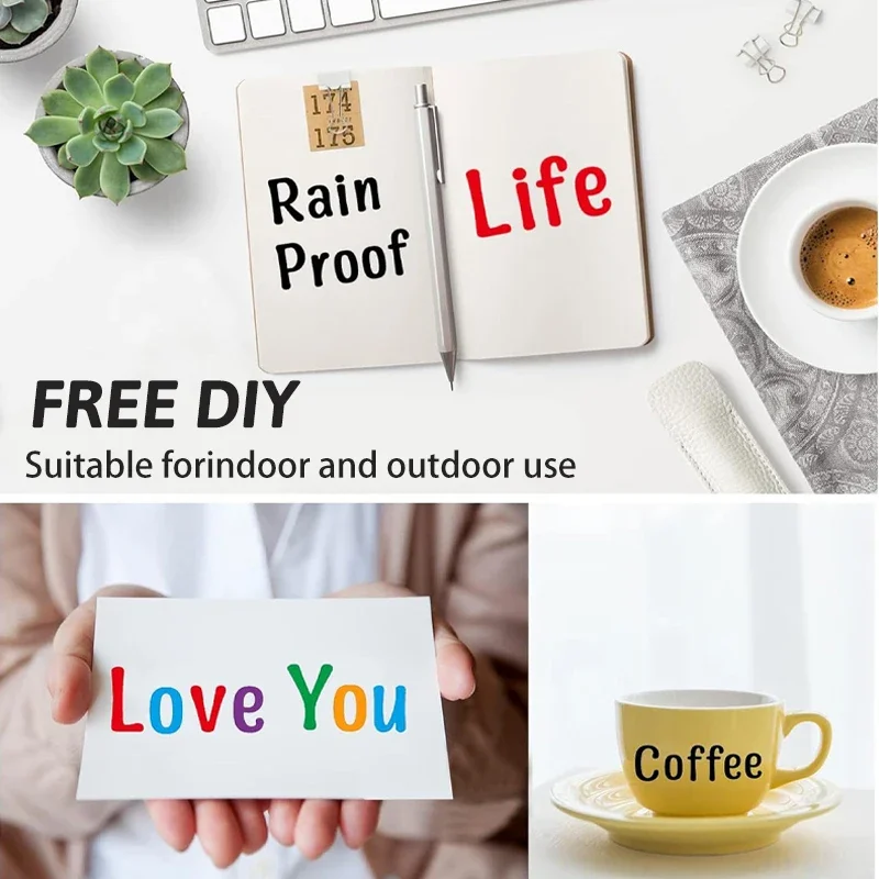 

Cartoon Alphanumeric Letter Stickers Colorful Set Kids Learning Stickers Children Enlightenment English Learning Bonus Stickers