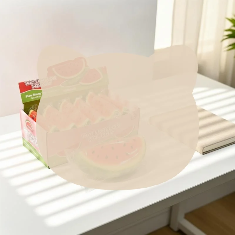 Soft Watermelon Shaped Squeezable Fidget Toy Slow Rising Elastic Stress Relief Toy for Kids Home School Use