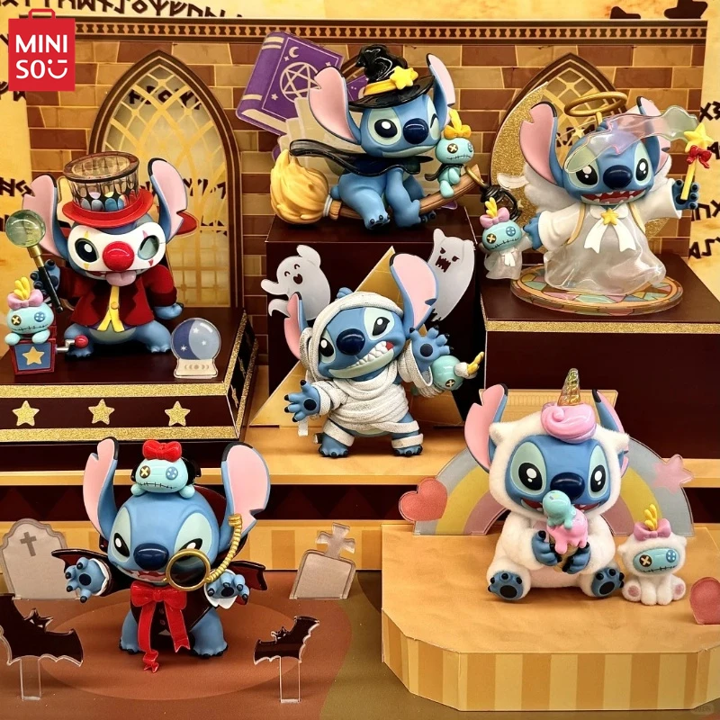 MINISO Blind Box TOP SPEELGOED Stitch Grappig Dagboek 2.0 Serie Model Schattig Decoratief Ornament Animatie Kinderspeelgoed Verjaardagscadeau