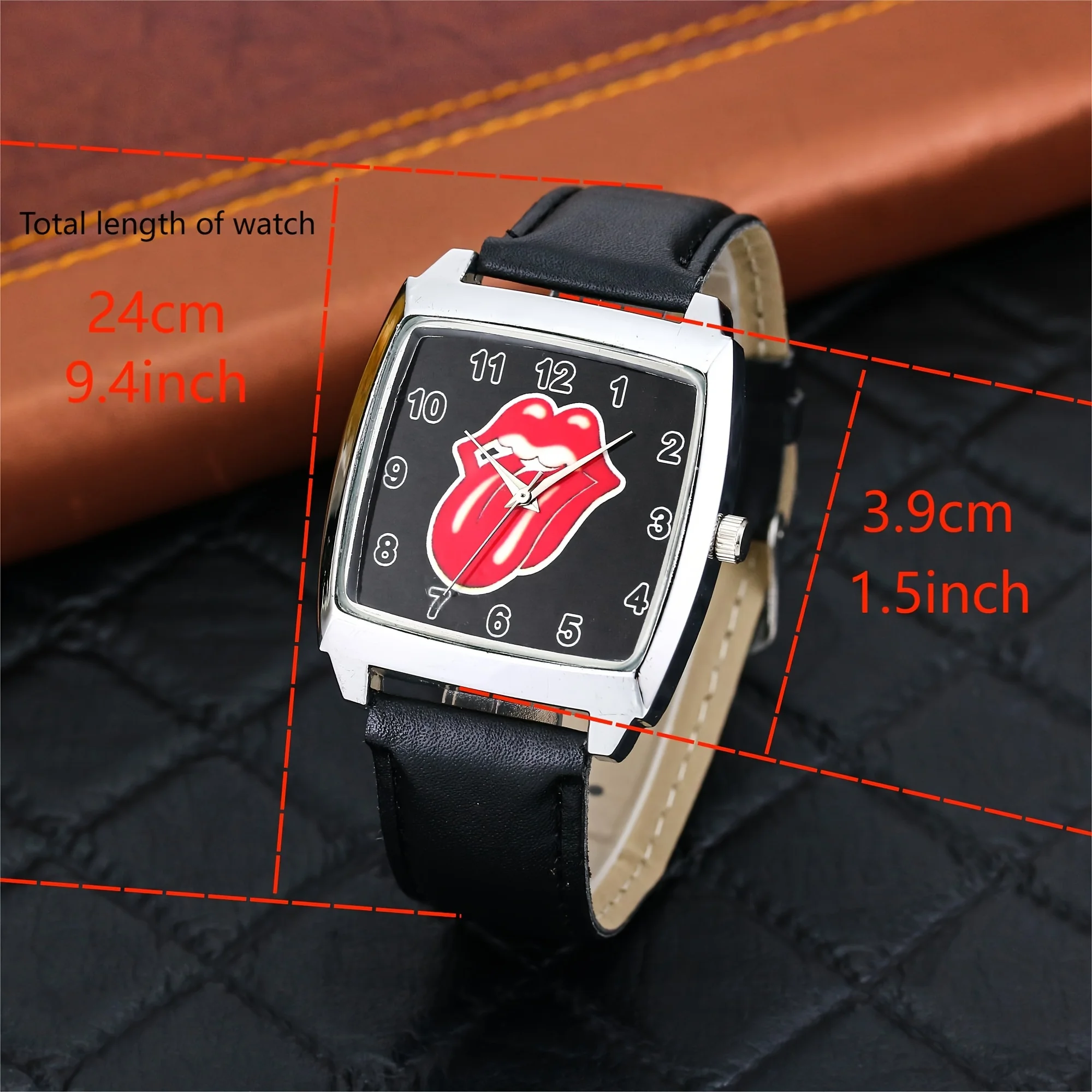 Sexy Lips Fashion Trendy Watch Men\'s and Women\'s Wine Bucket shaped Watch Belt Personalized Sports Style Quartz Watch