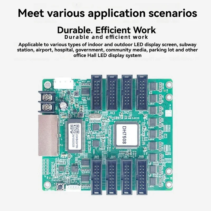 بطاقة استقبال شاشة فيديو LED كاملة الألوان شاشة LED بطاقة استقبال بطاقة التحكم في الفيديو 256X256 بكسل لعرض LED