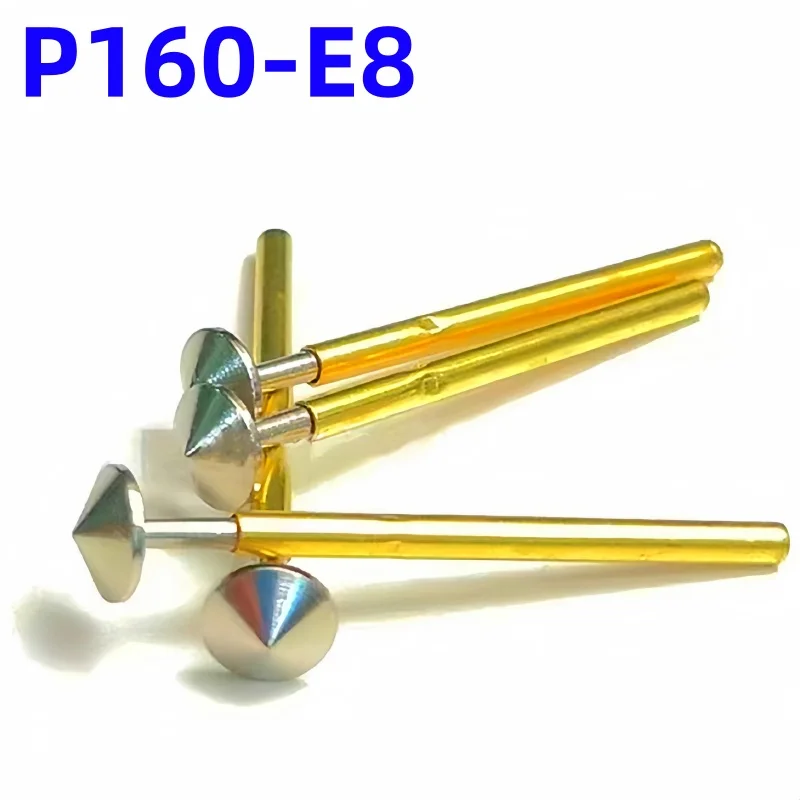 20/100PCS Spring Test Probe P160-E8 Test Pin P160-E Brass Test Probe Pogo Pin Sleeve Length 23mm Pin Head Dia 4.0mm Test Tool