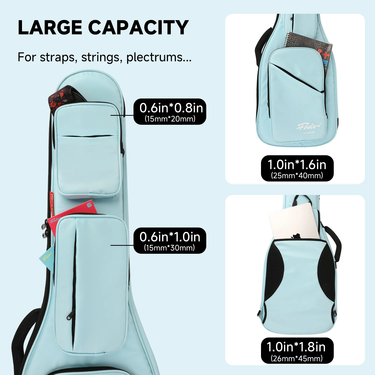 FOALS Phantom Series Electric Guitar Bag Waterproof and thickened Electric Guitar Bag