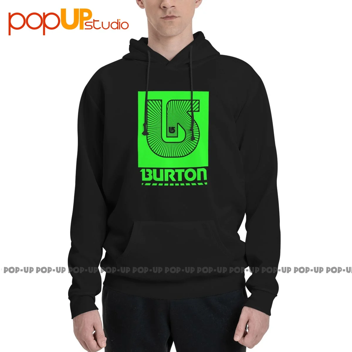 Burton Snowboarding Green Logo Hoodie Sweatshirts Hoodies Cute Style Natural Best Seller