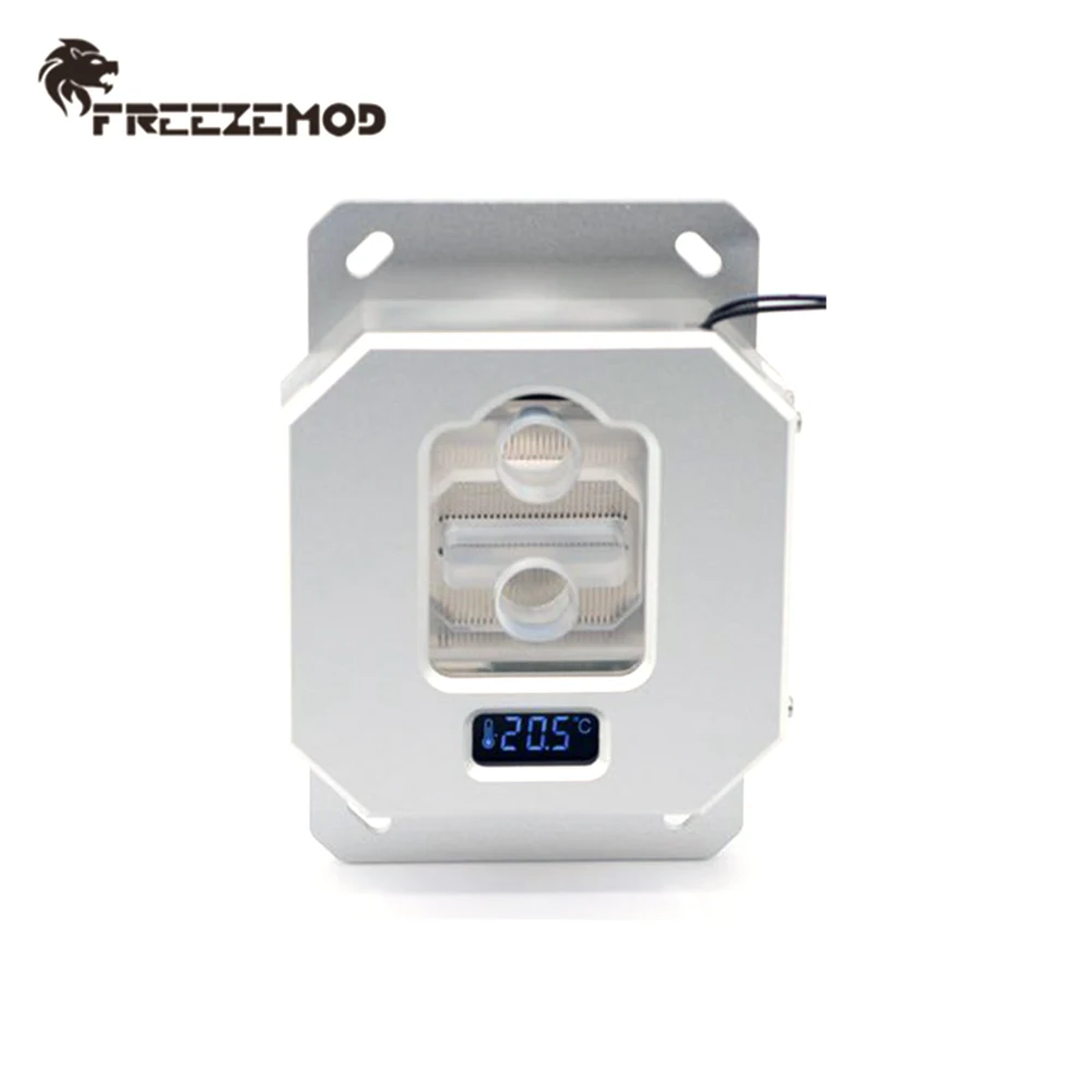 FREEZEMOD LCD CPU Water Cooler Block Temperature Display VA Screen Metal Ryzen AMD AM2 AM3 AM4 PC MOD Liquid Cooling UPR-2020A