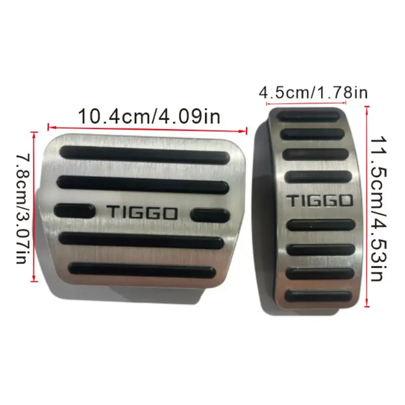 Auto-Gaspedal- und Bremspedalabdeckungen Zubehör 2016~2024 Tiggo 7 8 Pro Plus Tiggo 2 3X 4 5X Tiggo7 Tiggo8 Max Für Chery – Detail 3