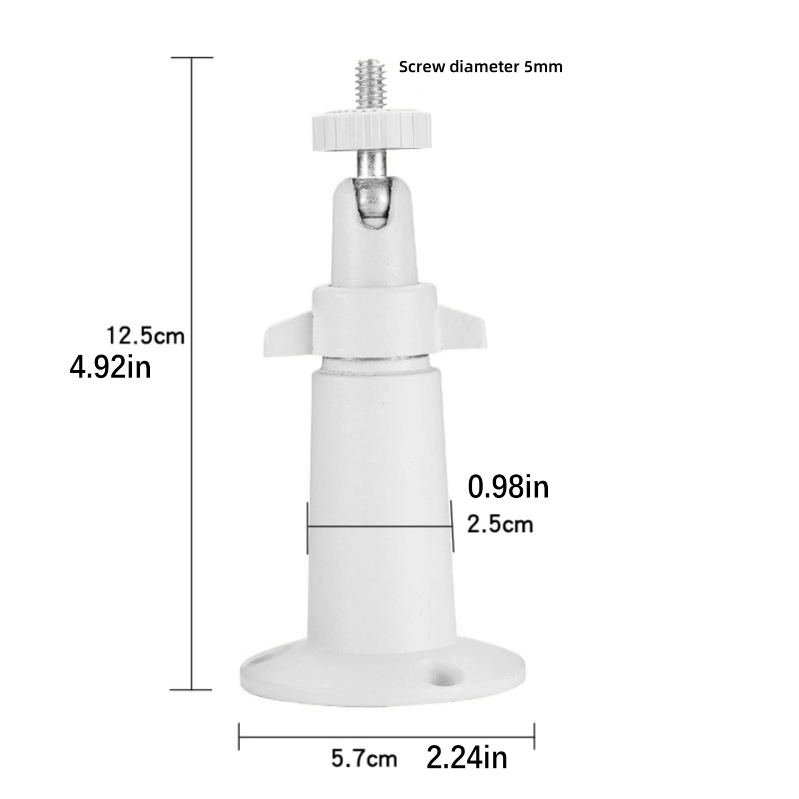 3 Pcs Aluminum Alloy Camera Wall Mount for Arlo Pro 360° Swivel 90° Tilt Outdoor Indoor Waterproof Oxidation Resistant view 3