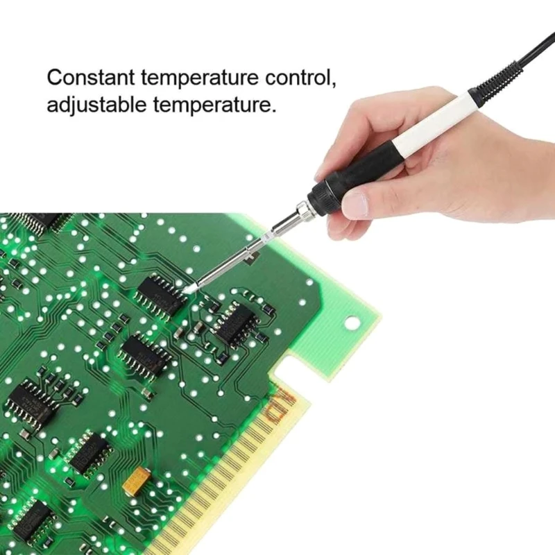 920L 12-24V Adjustable Temperature Soldering Iron Handle for T12 Soldering Station