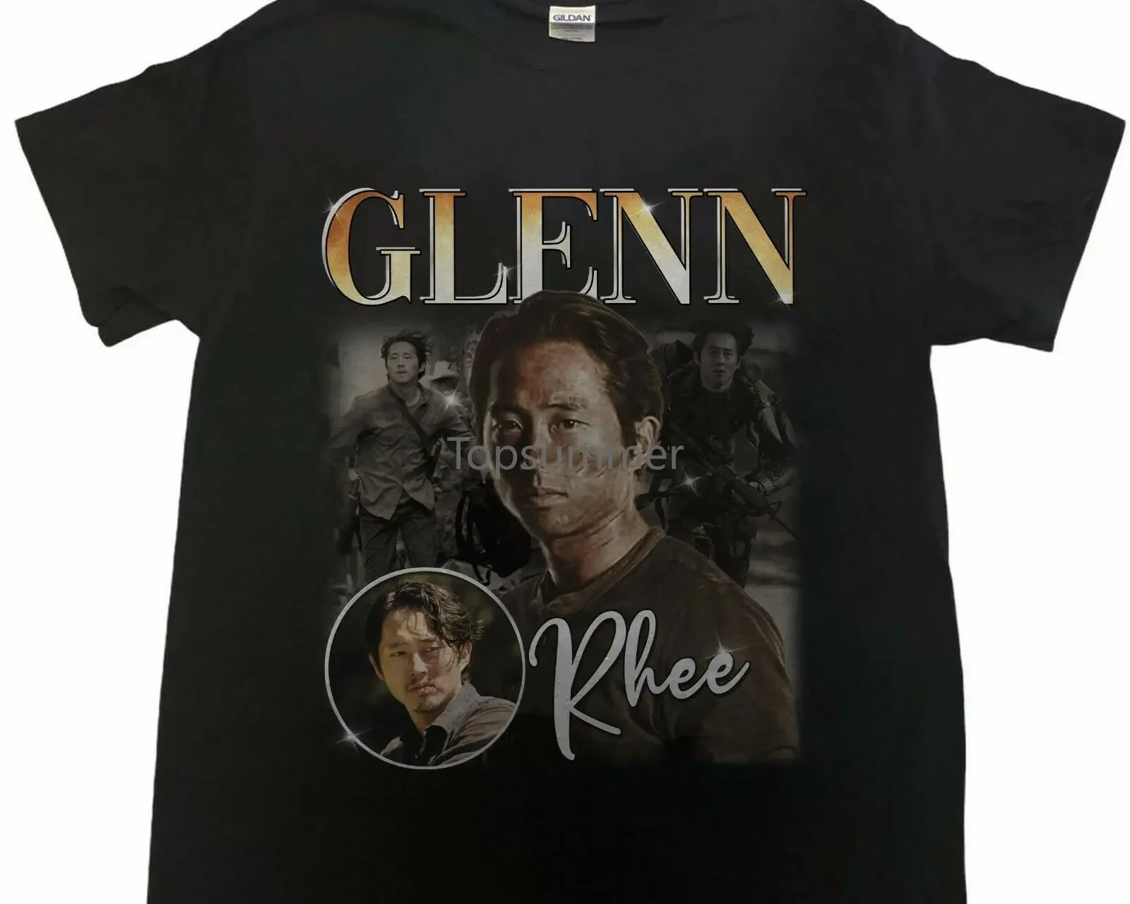 

Q032412 Glenn Rhee The Walking Dead Steven Yeun 90S Vintage T-Shirt