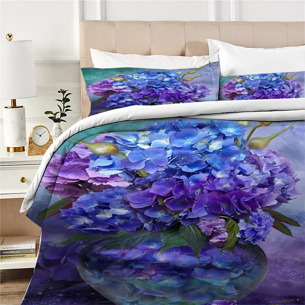 Luxury Comforter Cover Bedroom Duvet Cover 3D Flowers Bedding Set Child Adult Bedspread