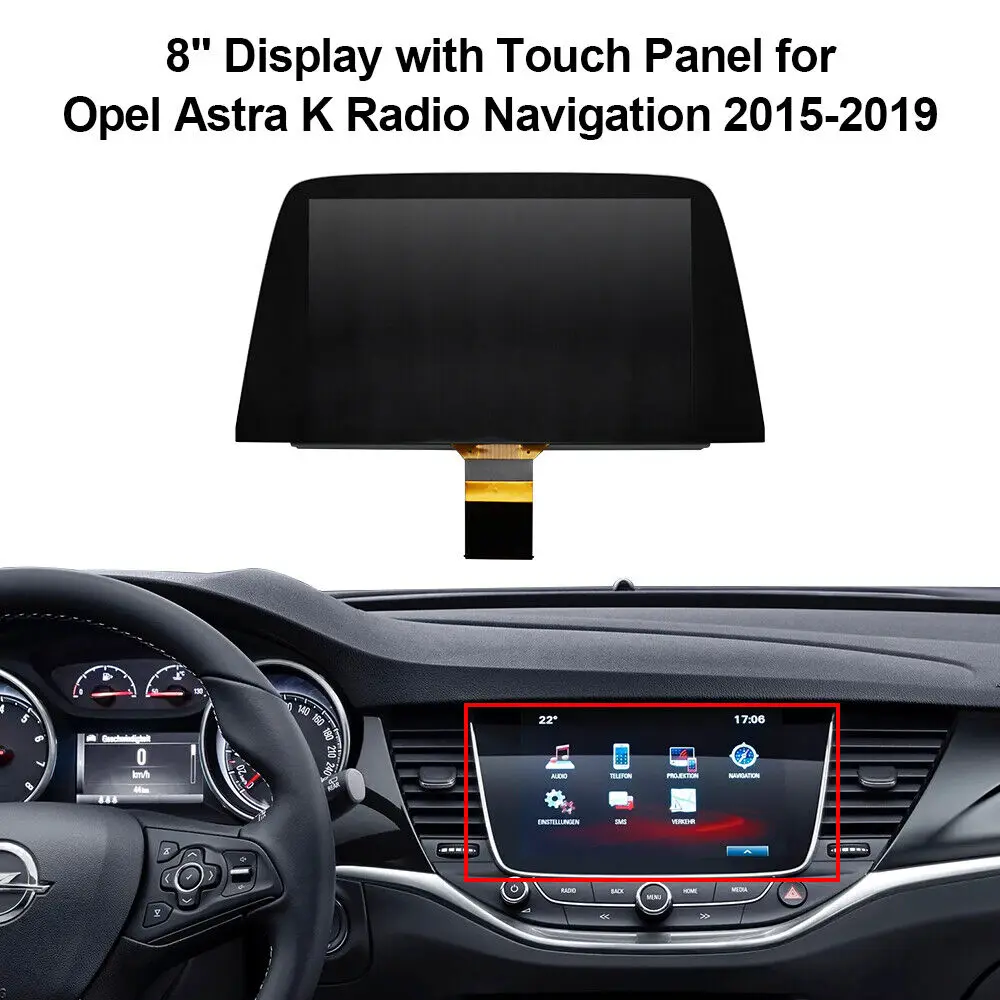 Display with Touch Panel for Opel Astra K and Buick Verano Radio Navigation