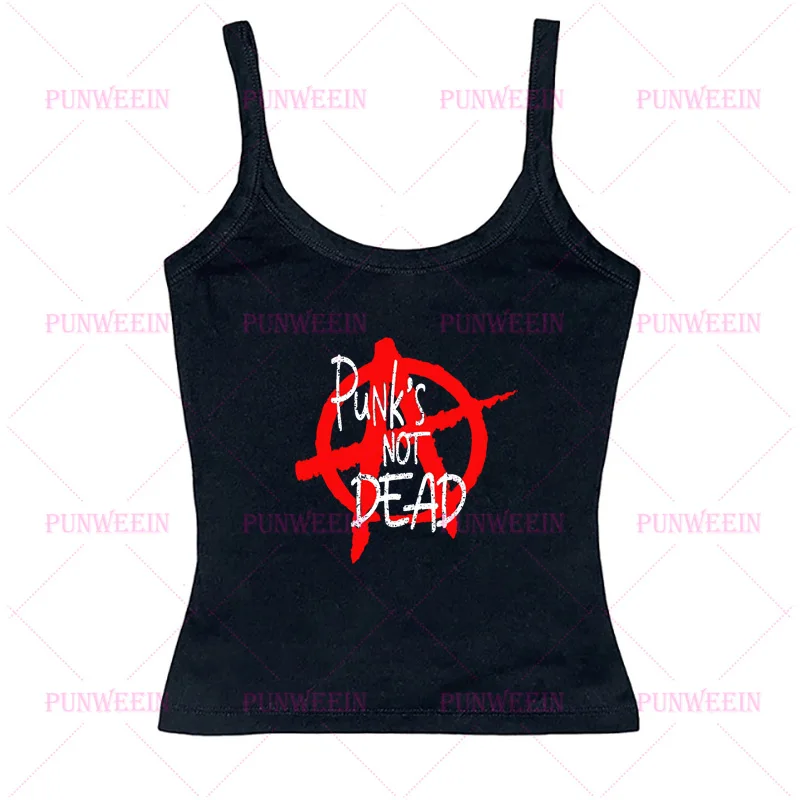 Punk is Dead Gothic Letter Print Women Clothes Trashy Y2k Tops Women Harajuku Street chic Y2k Top Kpop rock Emo Girls Crop Tops