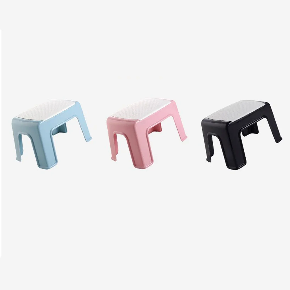 

Kids Footstool For Baby Children Sky-Blue Small Plastic Stool Portable Lightweight Bath Step Stool Children'S Furniture