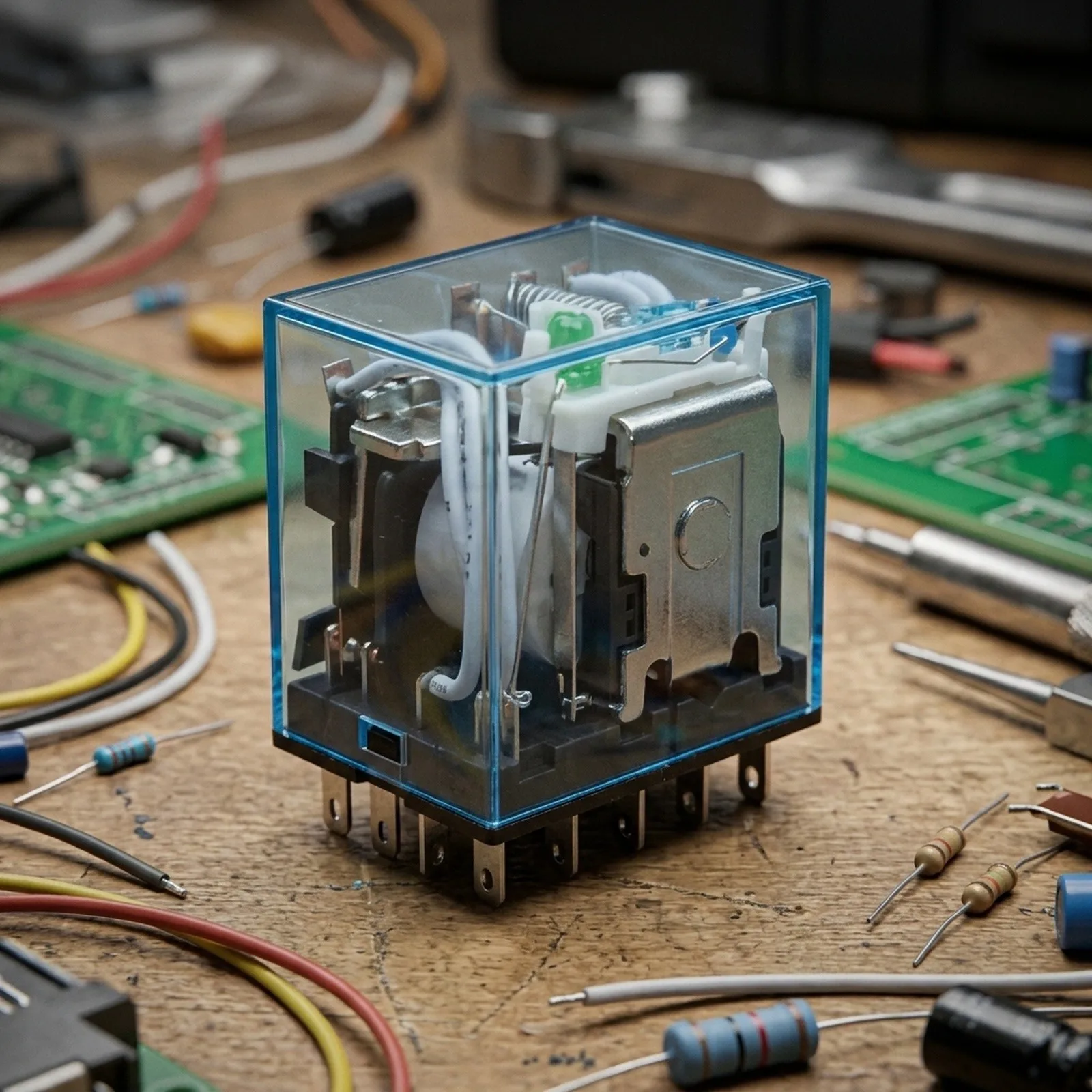 Stable Working 12VDC Coil Power Relay MY4NJ 4NO 4NC 14 Pins MY4NJ High Purity Copper Coil Large Carrying Capacity