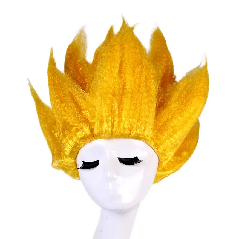 Cosplay Dragon Ball Goku Wig Costume Props Funny Parent-Child Anime Super Saiyan Wig for Kids Adults Props