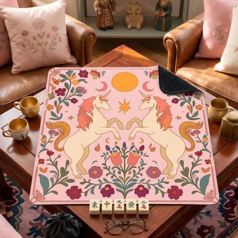 tapis-de-mahjong-vikama-rose-soleil-lune-licorne-floral-double-face-antiderapant-pour-fete-familiale-mahjong-poker