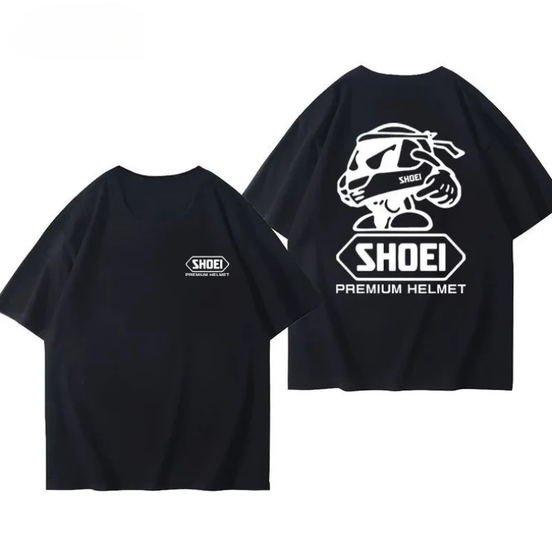 

Шлем Shoei, мотоциклетный шлем с короткими рукавами, внедорожный мотоцикл, мужская и женская летняя одежда для верховой езды, хлопковая футболка с короткими рукавами