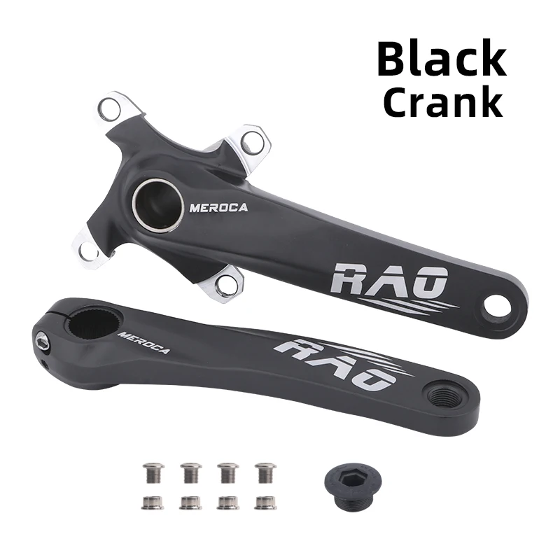 MEROCA RAO mtb Crankset Hollow Integrated Crank Arms For Bicycle Mountain Bike 104 Bcd Single Chainring Connecting Rods parts