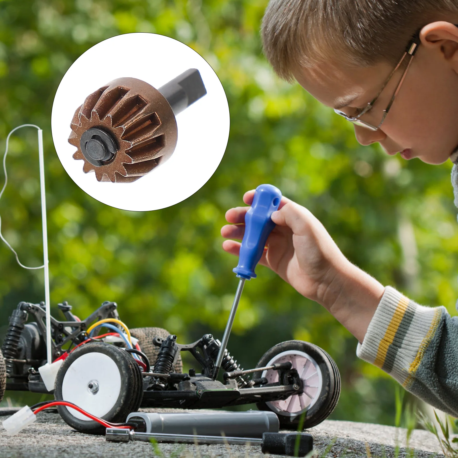 Durable Remote Control Car Differential Bevel Gear Reliable Alloy Wear Resistant Rust Proof Heavy Duty Front Diff Bevel Gear