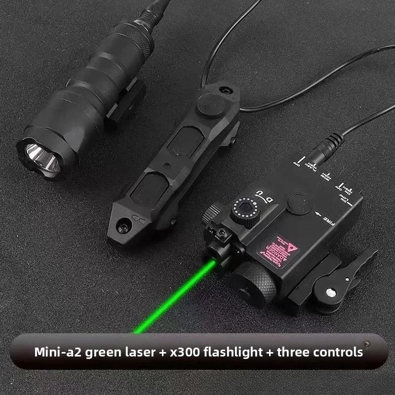 Slim Low Profile M4A1 Side Mount MINI-A2 Green Laser Space Saving Display Parts