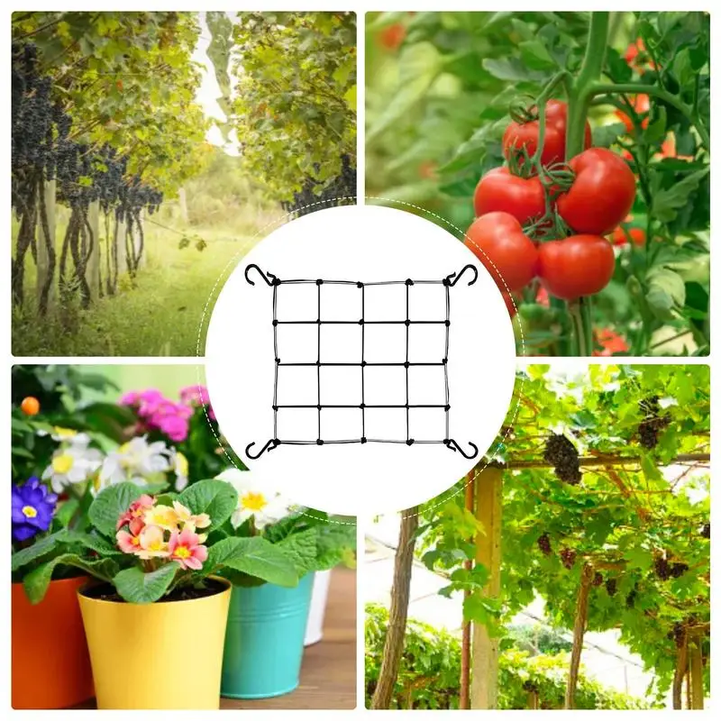 Plant Support Netting Flexible Garden Plant Scrog Netting Cucumber Trellis Netting Support Climbing Plants Trellis For Garden