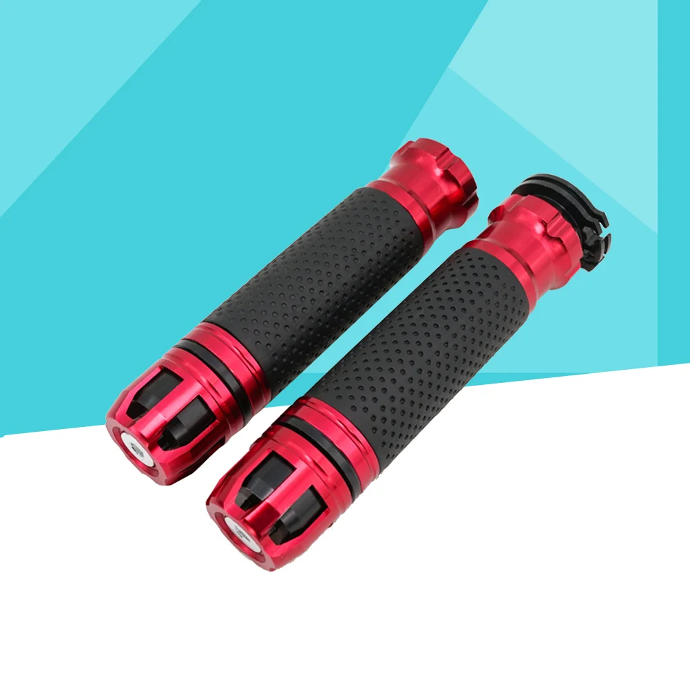 

2PCS/Set Motorcycle Hand Rotates Aluminum Alloy To Accelerate The Handle Rubber Sleeve(Red) Handle Sleeve for motorcycle