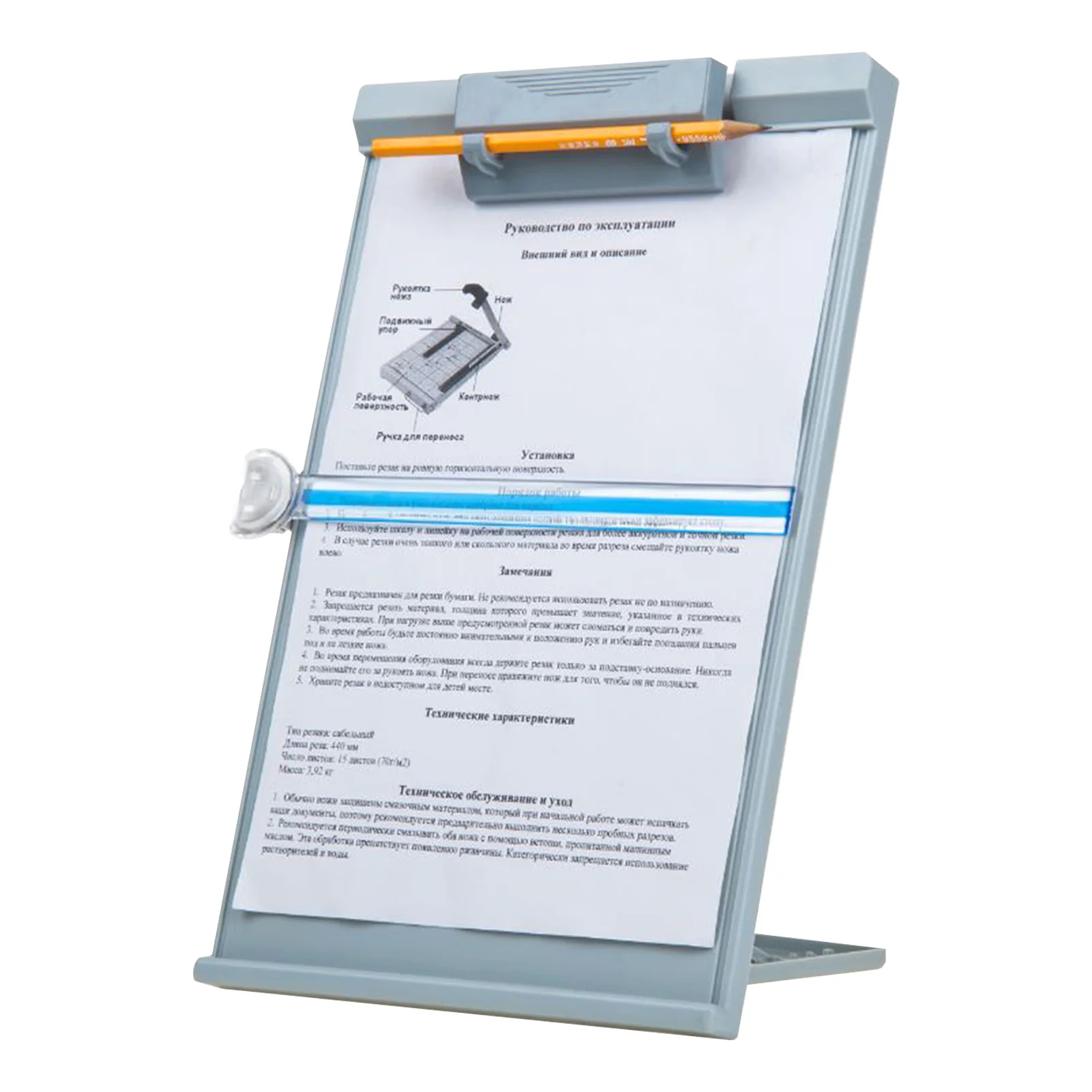 A4-Lesehalter, Desktop-Dokumentenhalter mit verstellbarem Clip, Dokumenten-Leseständer für Büro/Schule/Zuhause – Detail 8