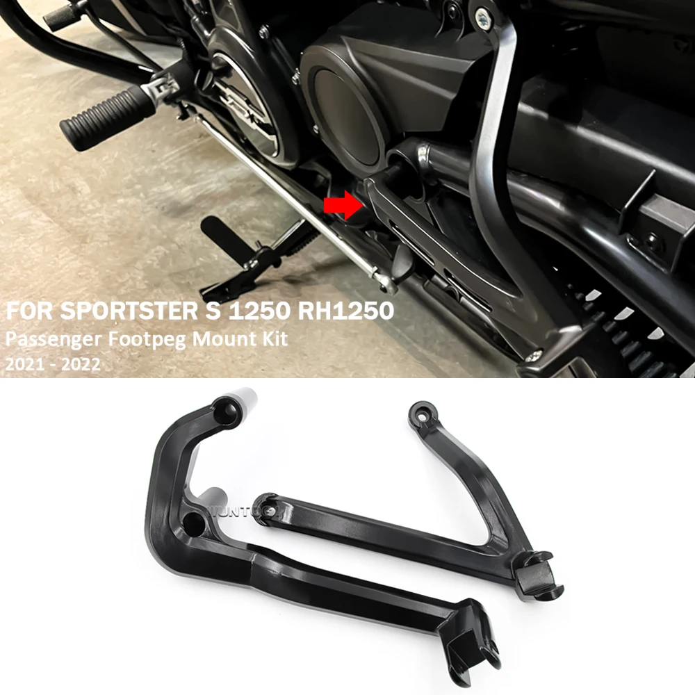 Untuk Sportster S 1250 2021 2022 Aksesori Dudukan Pijakan Kaki Penumpang Kit RH1250 RH 1250 Penutup Deflektor Pelindung Panas Penumpang