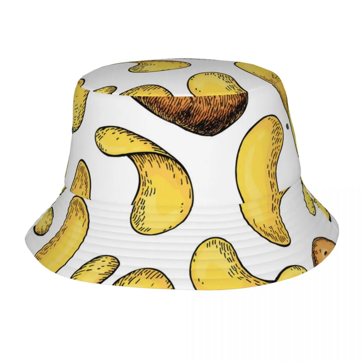 

Bucket Hat Fisherman Cap For Women Men Gorras Summer Potato Chips Food