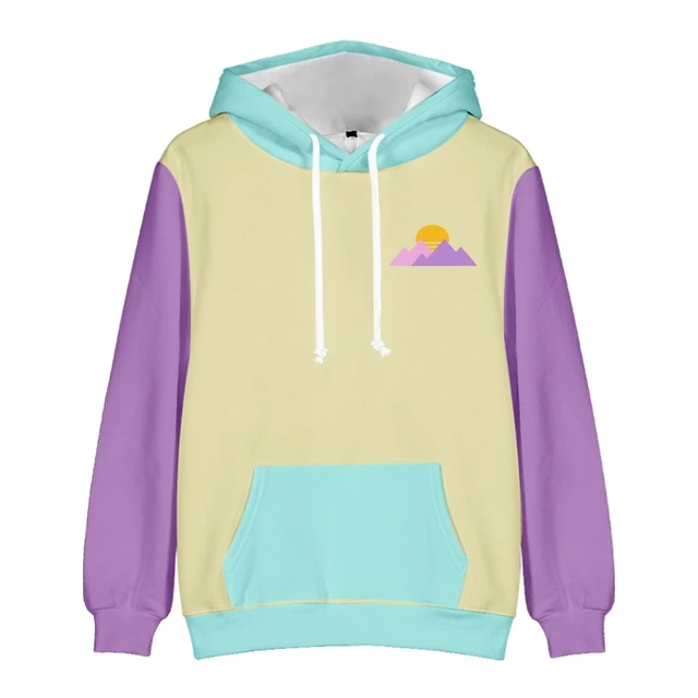 Colour block pastel hoodie sale