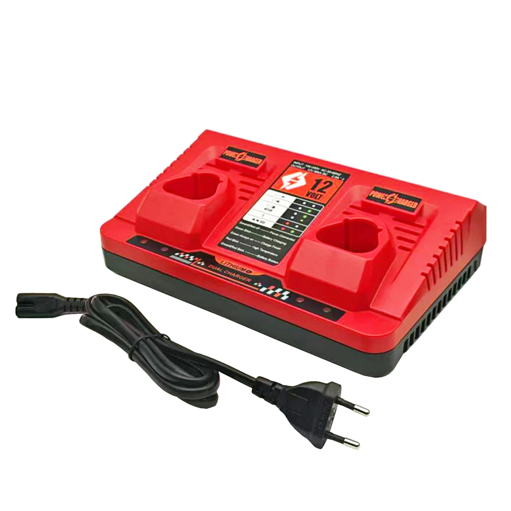 Power Tool Parts Accessories For M12 Lithium Battery Case For Milwaukee 12V Li-ion Cell 48-11-2401 48-11-2402 C12B Charger N12