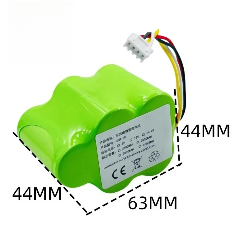 6V 4500mAh for ECOVACS CEN630 CEN631 CEN531 for Deebot 6 Series DINGDING Robotic Vacuum Cleaner Replacement Battery