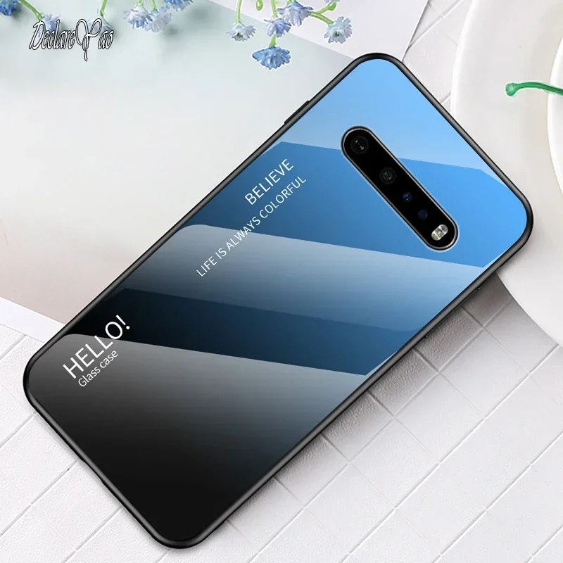 Cover For LG V60 Phone Case DECLAREYAO Ultra Slim Original Hard Tempered Glass Mirror Coque For LG V60 Cases Cover Soft Edge