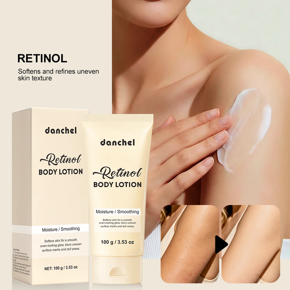 100ml Retinol Body Lotion Deep Hydration Moisturizer Firming Anti-Aging Body Cream Sun-damaged Skin Care