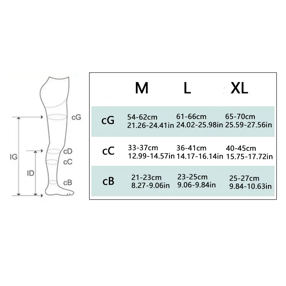 جوارب ضغط مفتوحة من الأمام، دعم مرن، مادة رائعة، علاج الدوالي، أكمام طويلة قابلة للتمدد #6