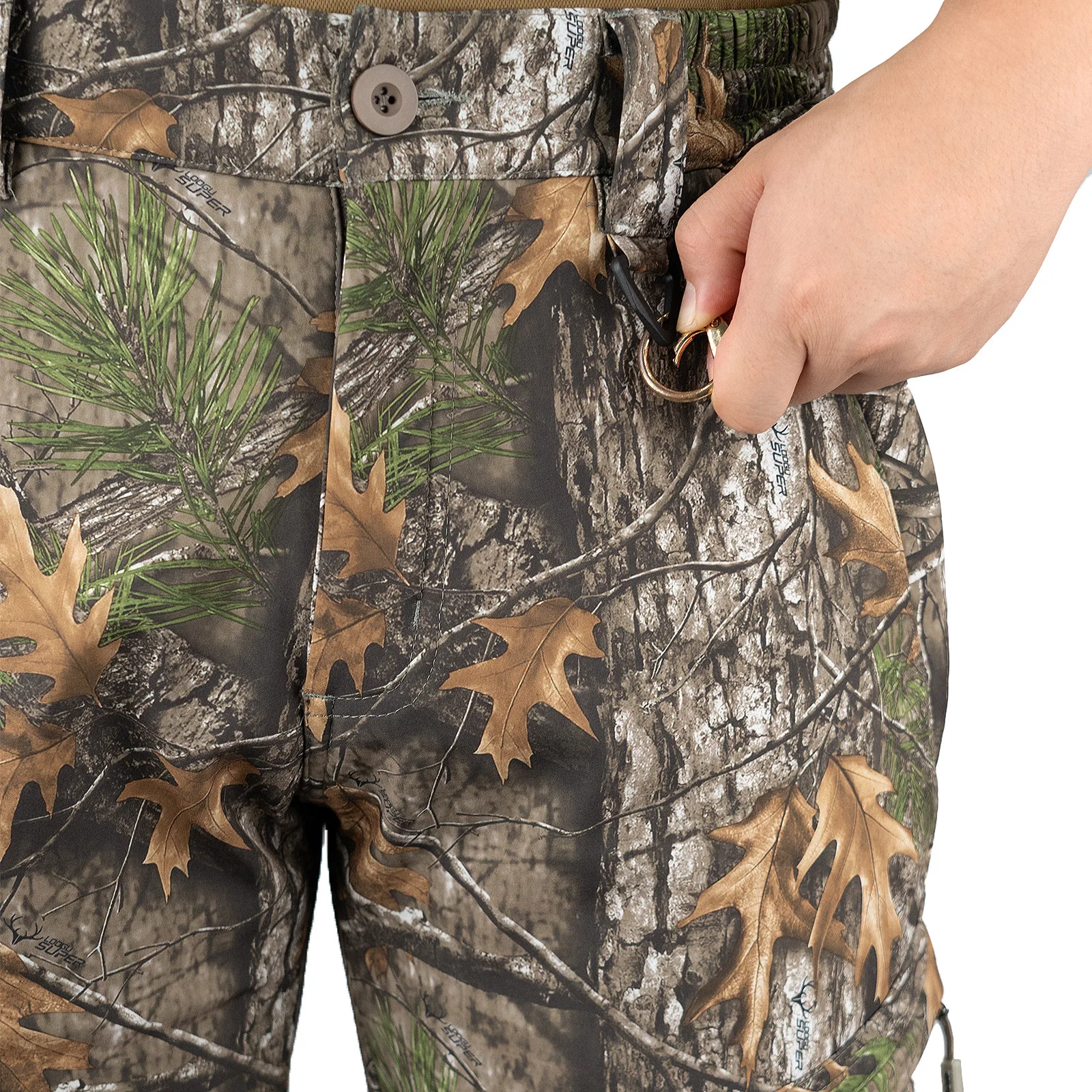 Pantalones softshell térmicos camuflaje biónico para caza y pesca - imagen 3