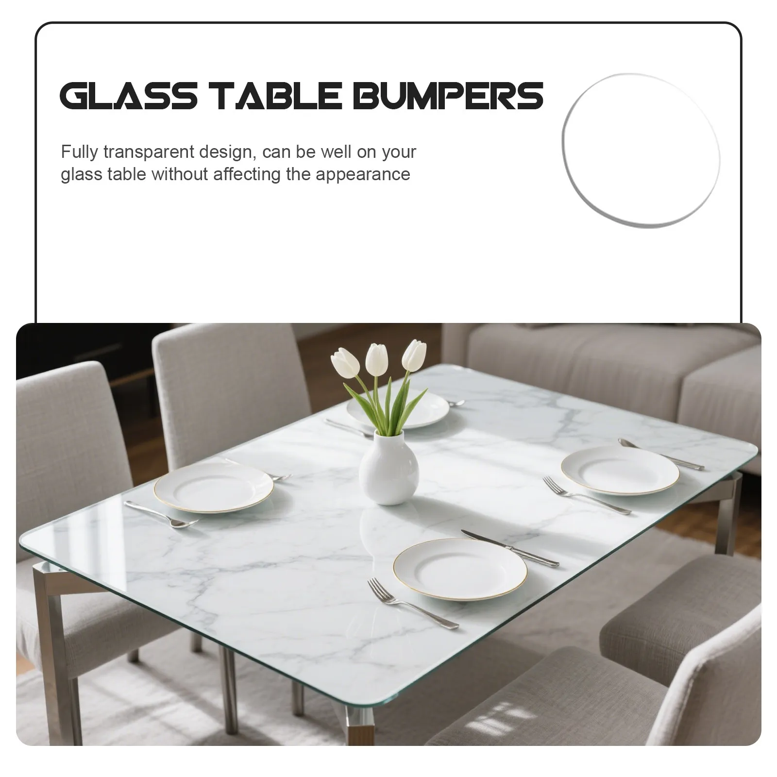 12Pcs Transparent Glass Table Bumpers PP Suction Cup Washer Anti-Skid Countertop Protector Clear Bumper Pad for Ceramic Surface
