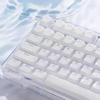 Crystal Jelly Key Cap Transparent PBT 104 Key OEM Dual Layer Office Game for Mechanical Keyboard 61/64/75/84/96/104