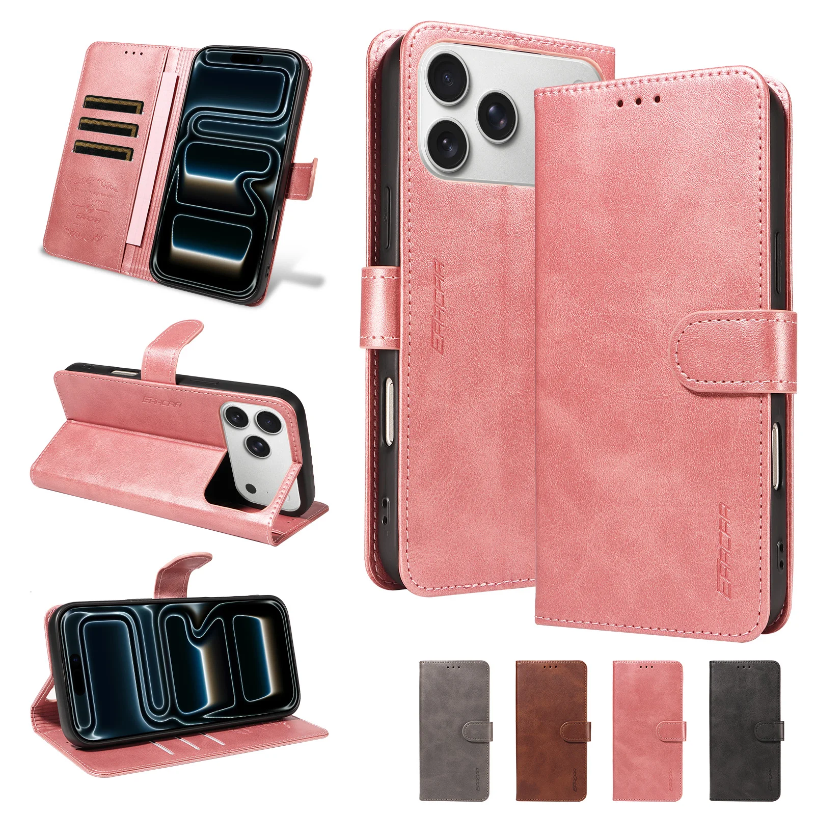 Trendy Minimal Luxury Faux Leather Phone Case for Xiaomi 11T 12 12X 12T Comfortable Cowhide Flip Wallet Phone Case with Stand