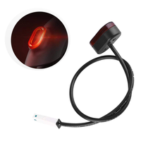 Electric Scooter Brake Rear Tail Light  LED Tail Stoplight Waterproof Practical Safety Lamp Warning For Xiaomi M365 Pro Vehicle