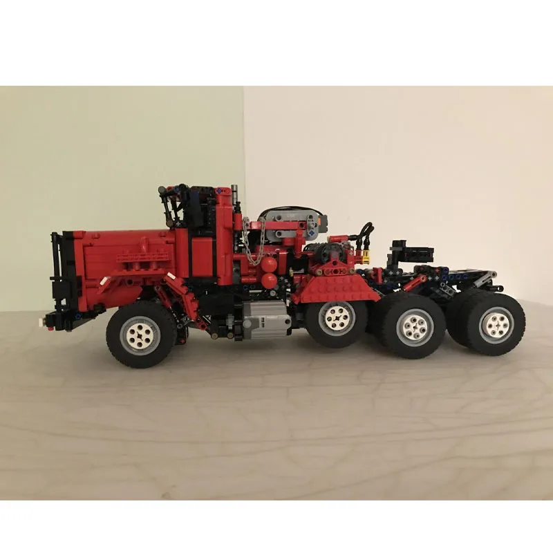

MOC-41221Новый M911Red Edition Тяжелый грузовой транспортер Сращивание компонентов Строительные блоки Модель1815 Детали Детские строительные блоки Игрушка