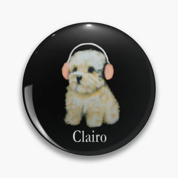 Clairo Dog  Soft Button Pin Women Collar Jewelry Funny Badge Brooch Metal Fashion Gift Lover Hat Cute Clothes Creative Lapel Pin
