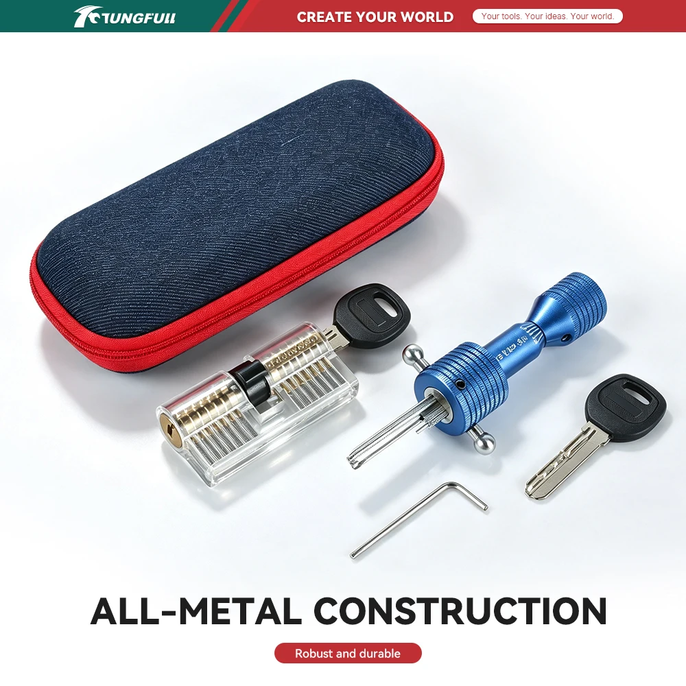 KABA MUL-78 Key Decoder AB Positioning Positive Groove Single Side Lock Tool Professional Locksmith Lock Opening Measuring Tool