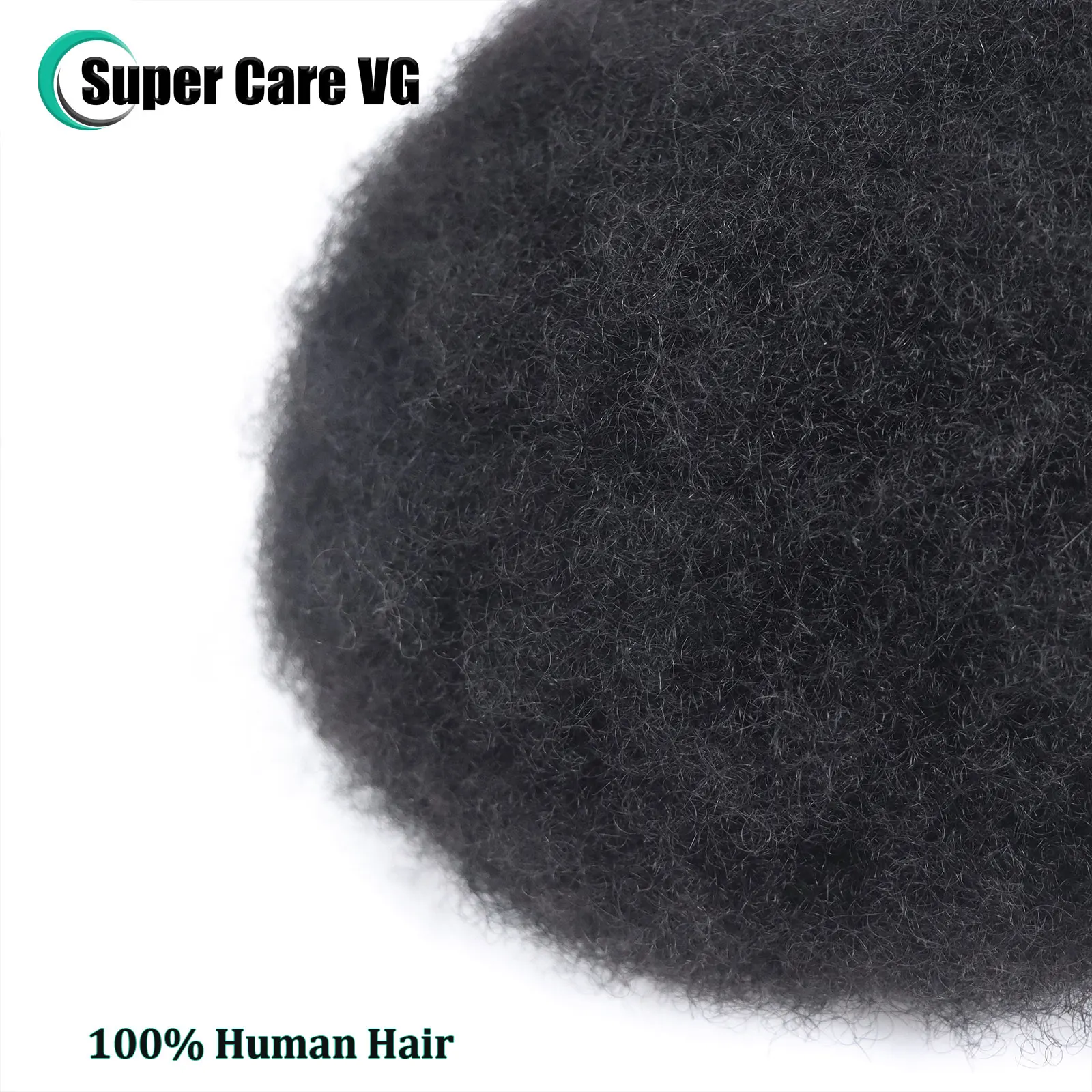 Afro lockige Männer Toupet natürliches menschliches Haar volle Spitze Basis Herren Perücke # 1b von schwarzen Mann Haar Einheit 6 Zoll männliche Prothese Patch 8x10