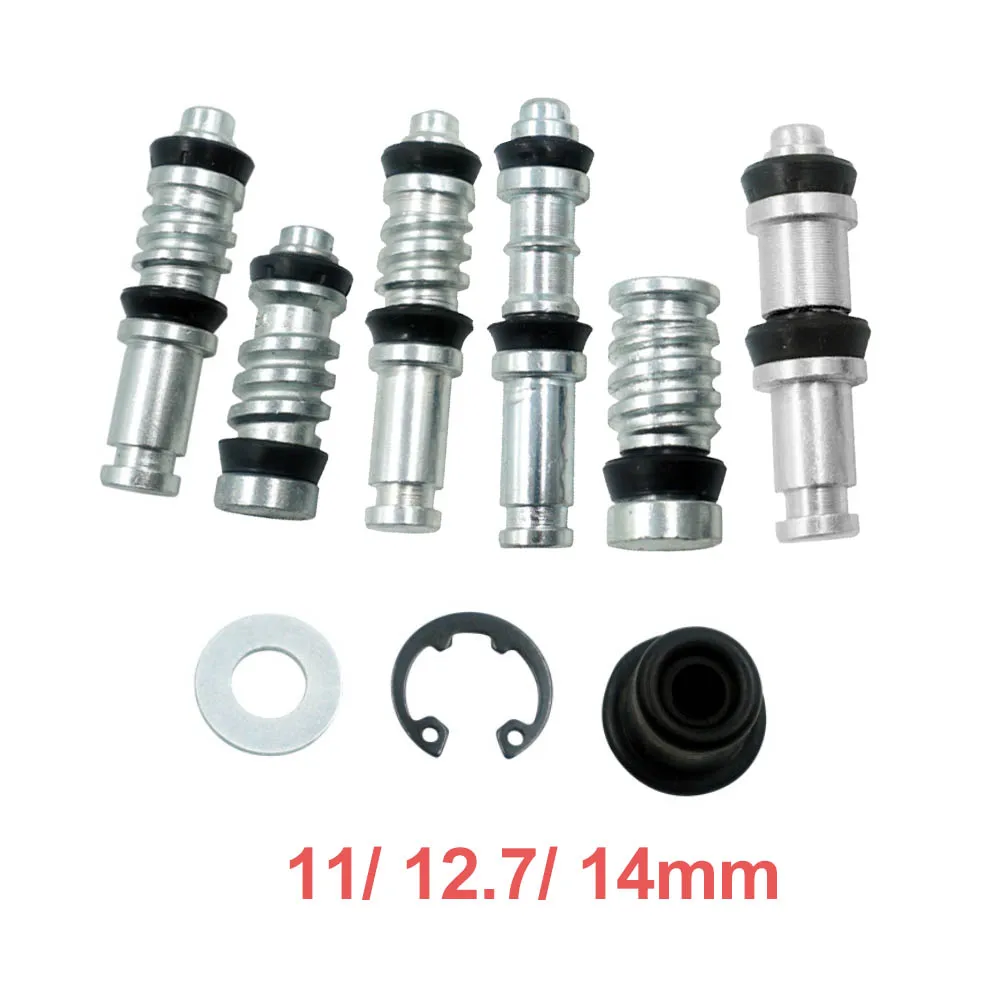 Motorcycle Disk Brake Upper Pump Front Rear Master Cylinder Piston Oil Seal Leather Bowl Repair Kit 14mm 12.7mm 11mm