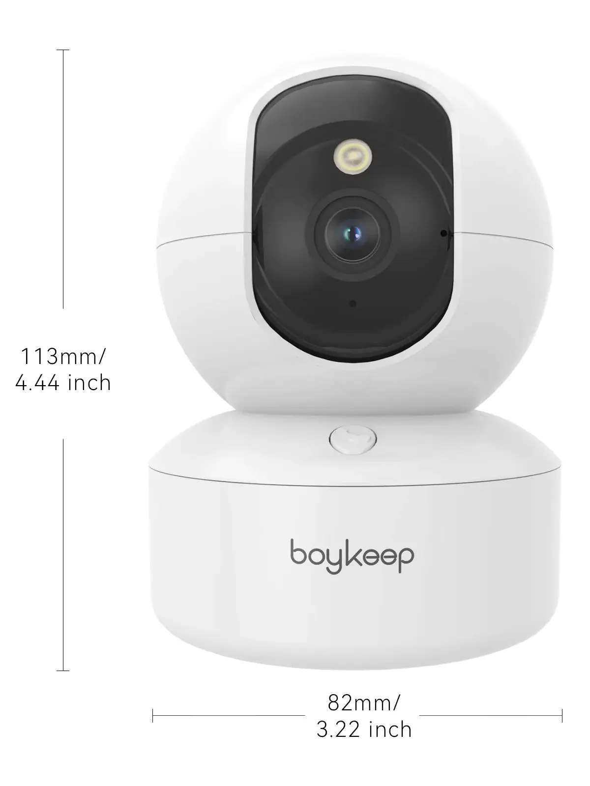 Boykeep 2K hondencamera met telefoonapp, 5G / 2,4 GHz WiFi binnenbeveiliging babycamera, 360 °   Pan & Tilt, 2-weg audio, nachtzicht - afbeelding 2