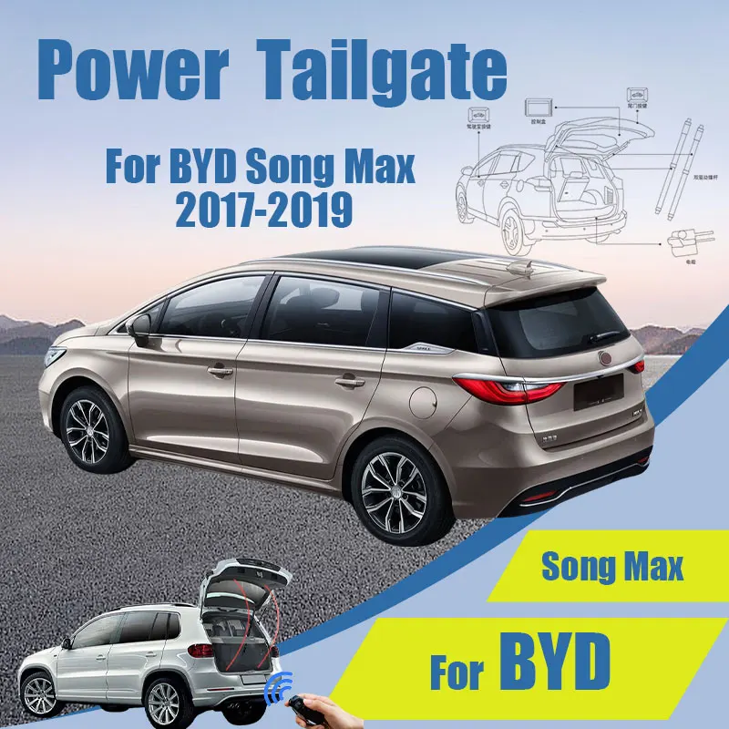 

For BYD Song Max 2017-2019 Car Electric Tailgate Modified Auto Intelligent Power Trunk Automatic Lifting Door