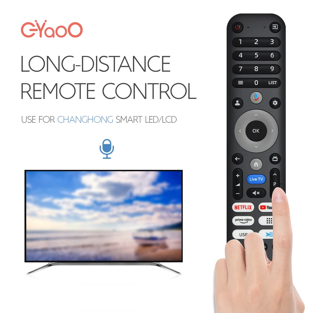New Smart Remote Control Used For CHIQ TV Voice Version Compatible With CH51625060600622 CH51625060600466